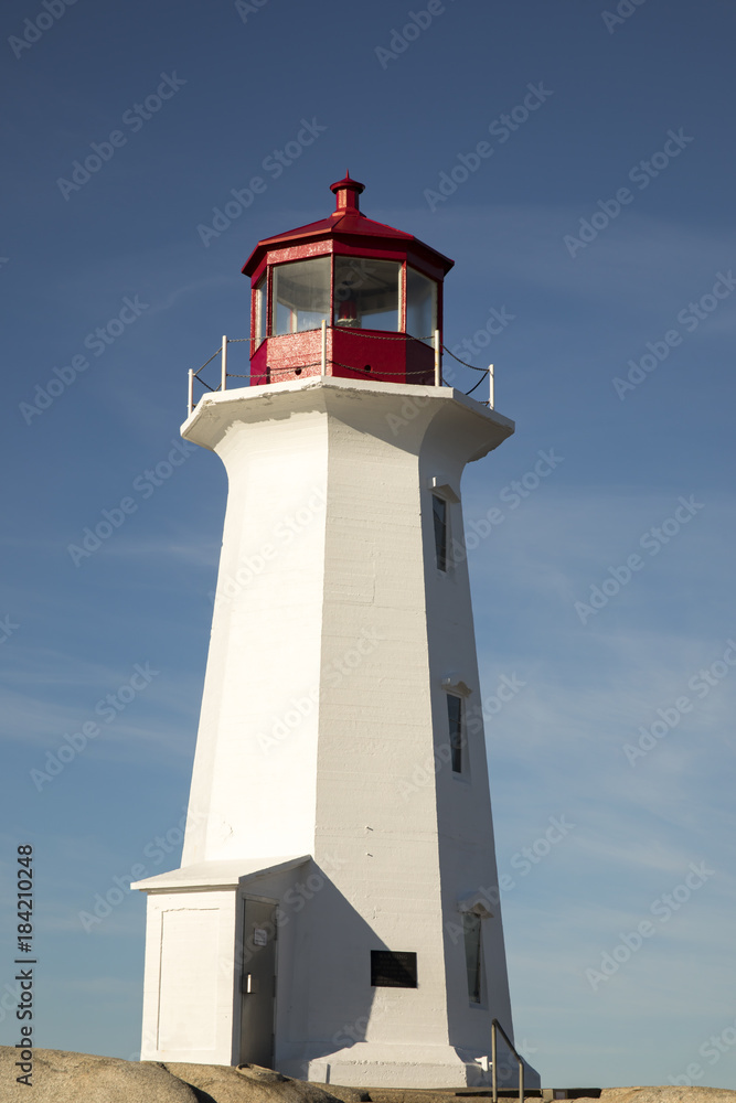Peggys Cove Lighthouse in Nova Scotia, Canada