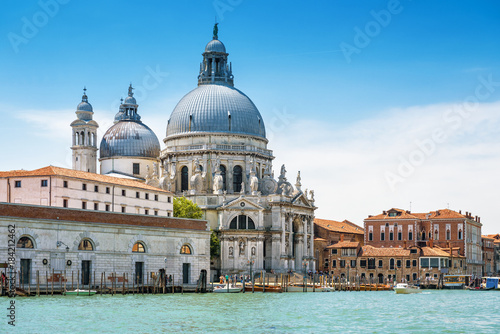 Santa Maria della Salute basilica at Grand Canal, Venice, Italy photo
