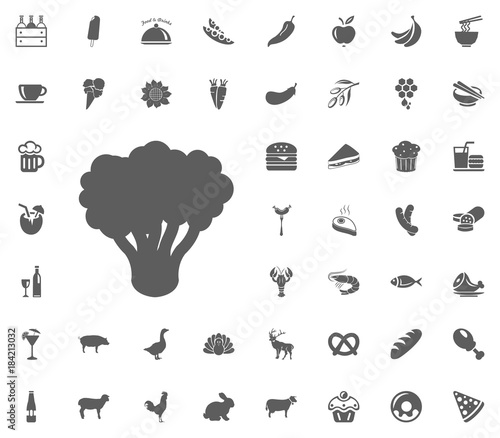 Food and Drinks vector icon set