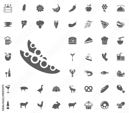 Food and Drinks vector icon set