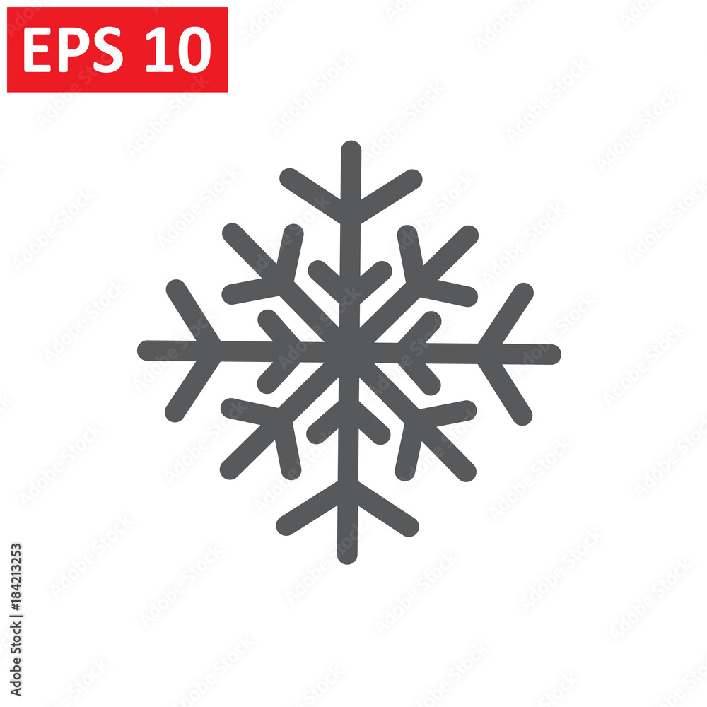 snowflake icon on the white background snowflake icon on the white background