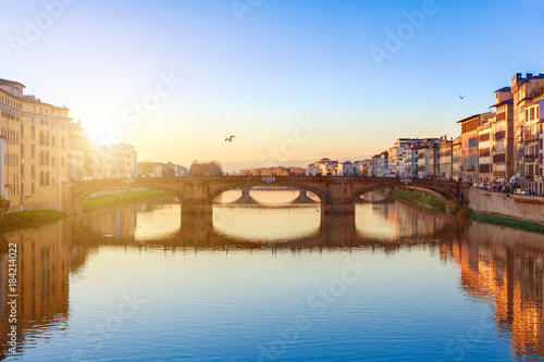 St. Trinity Bridge in Florence, Italy