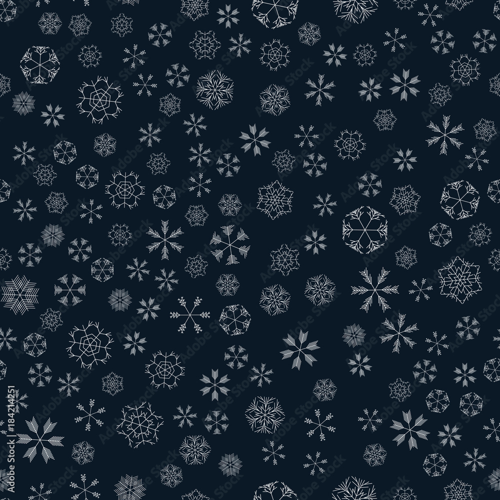 vector snowflakes seamless pattern vector snowflakes seamless pattern