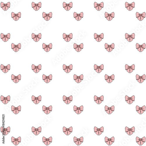 pink bow pattern