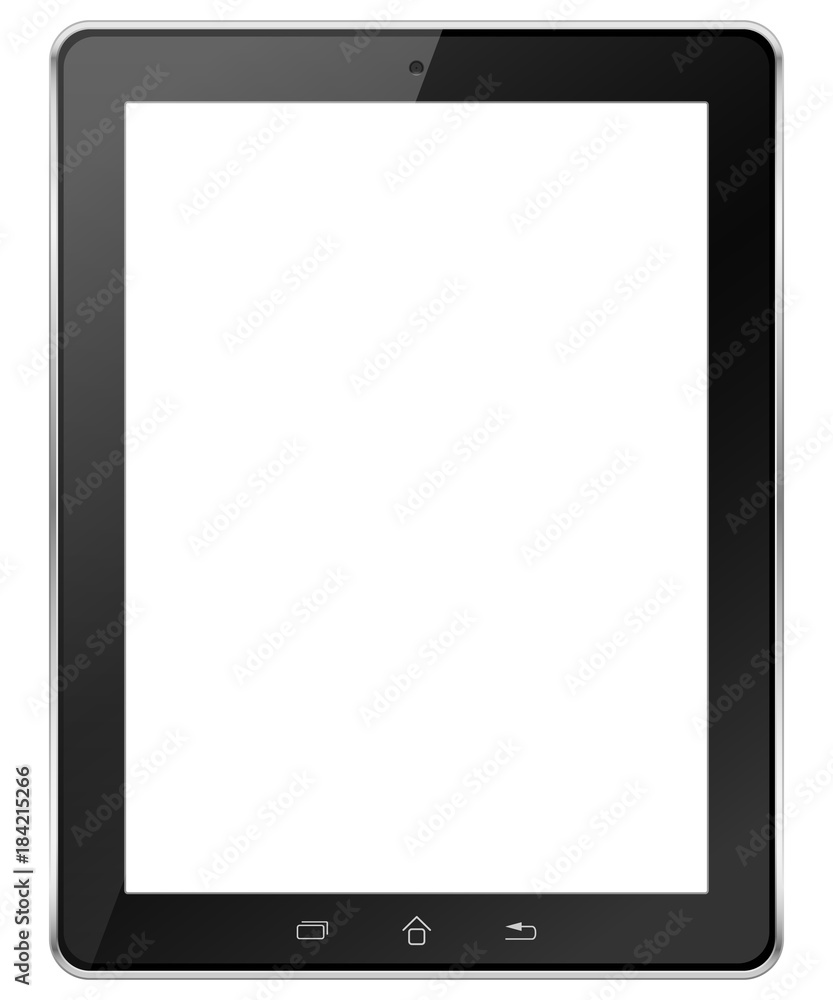 Tablet computer isolated in a white background. To present your application Tablet computer isolated in a white background. To present your application