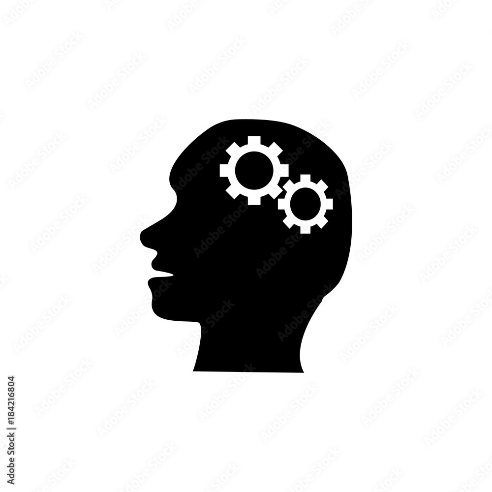 gear in head icon. Strategy managment Icon. Premium quality graphic design. Signs, symbols collection, simple icon for websites, web design, mobile app gear in head icon. Strategy managment Icon. Premium quality graphic design. Signs, symbols collection, simple icon for websites, web design, mobile app