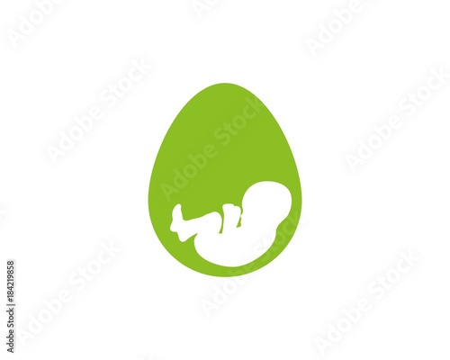 Baby egg logo