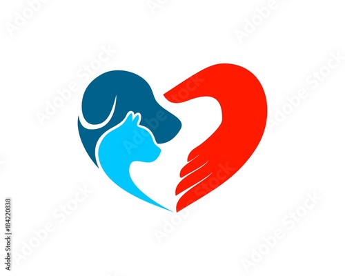 Pet Care love logo
