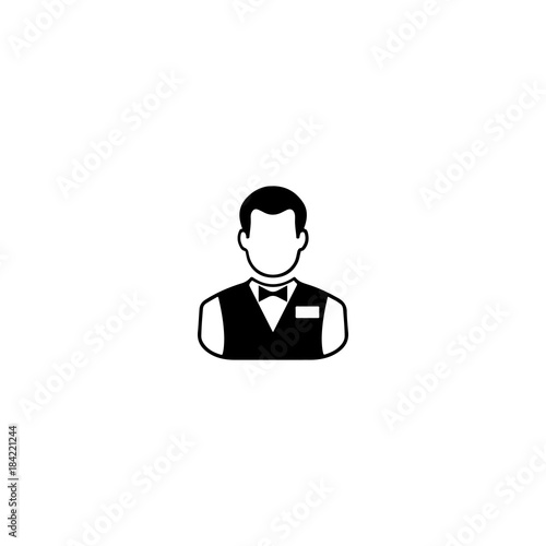 Barman icon. Night club icon. Element of human silhouette icon. Premium quality graphic design. Signs, outline symbols collection icon for websites, web design, mobile app