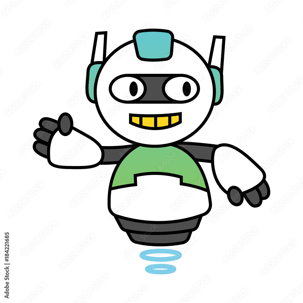 Cartoon Robot Character