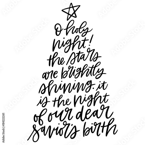 kbecca_oholynight_handlettered_christmas_tree