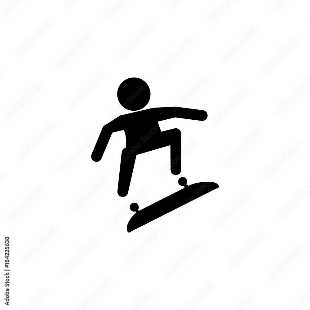 skateboarding Icon. Silhouette of an athlete icon. Sportsman element icon. Premium quality graphic design. Signs, outline symbols collection icon for websites, web design skateboarding Icon. Silhouette of an athlete icon. Sportsman element icon. Premium quality graphic design. Signs, outline symbols collection icon for websites, web design
