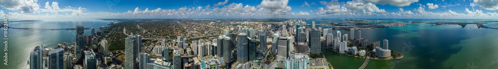 Amazing aerial Brickell Miami Florida large scale Amazing aerial Brickell Miami Florida large scale