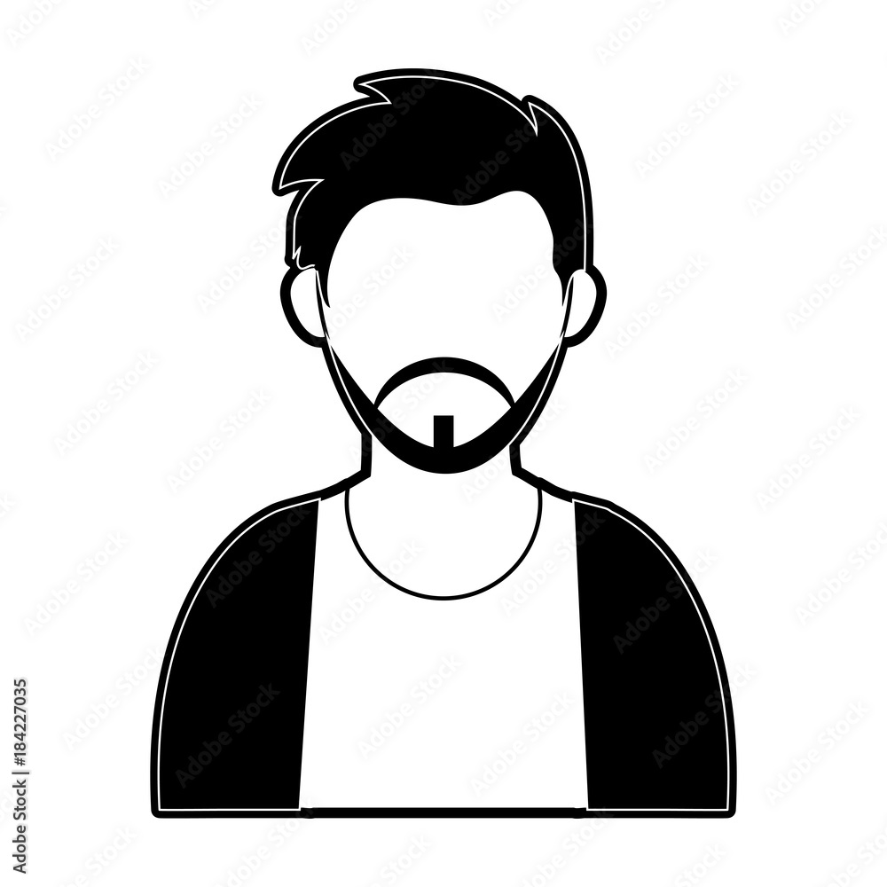 Fototapeta premium Young man profile