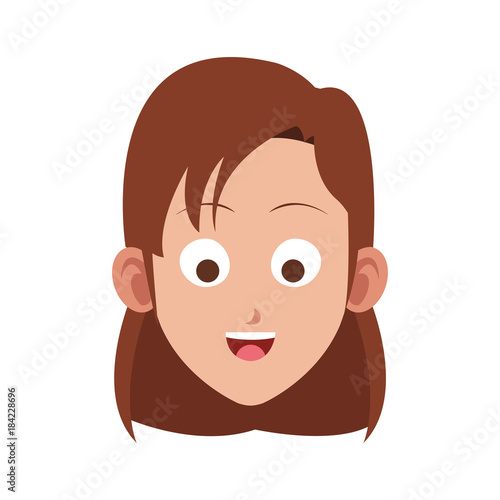 Wallpaper Mural Young woman face Torontodigital.ca