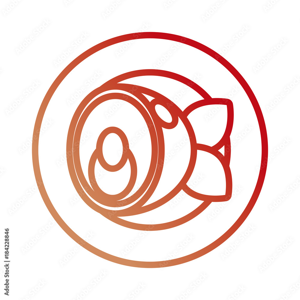 plate with fish vector illustration plate with fish vector illustration