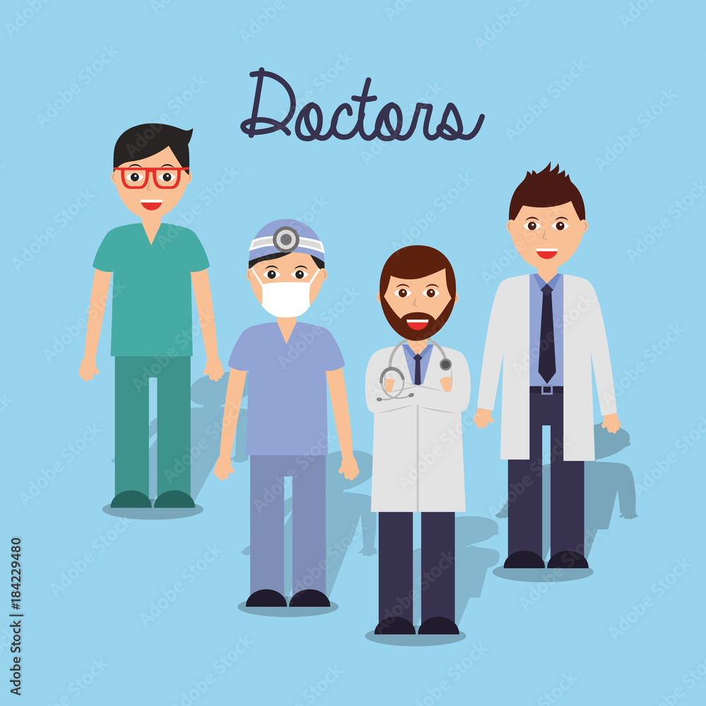 doctors staff hospital professional people vector illustration doctors staff hospital professional people vector illustration