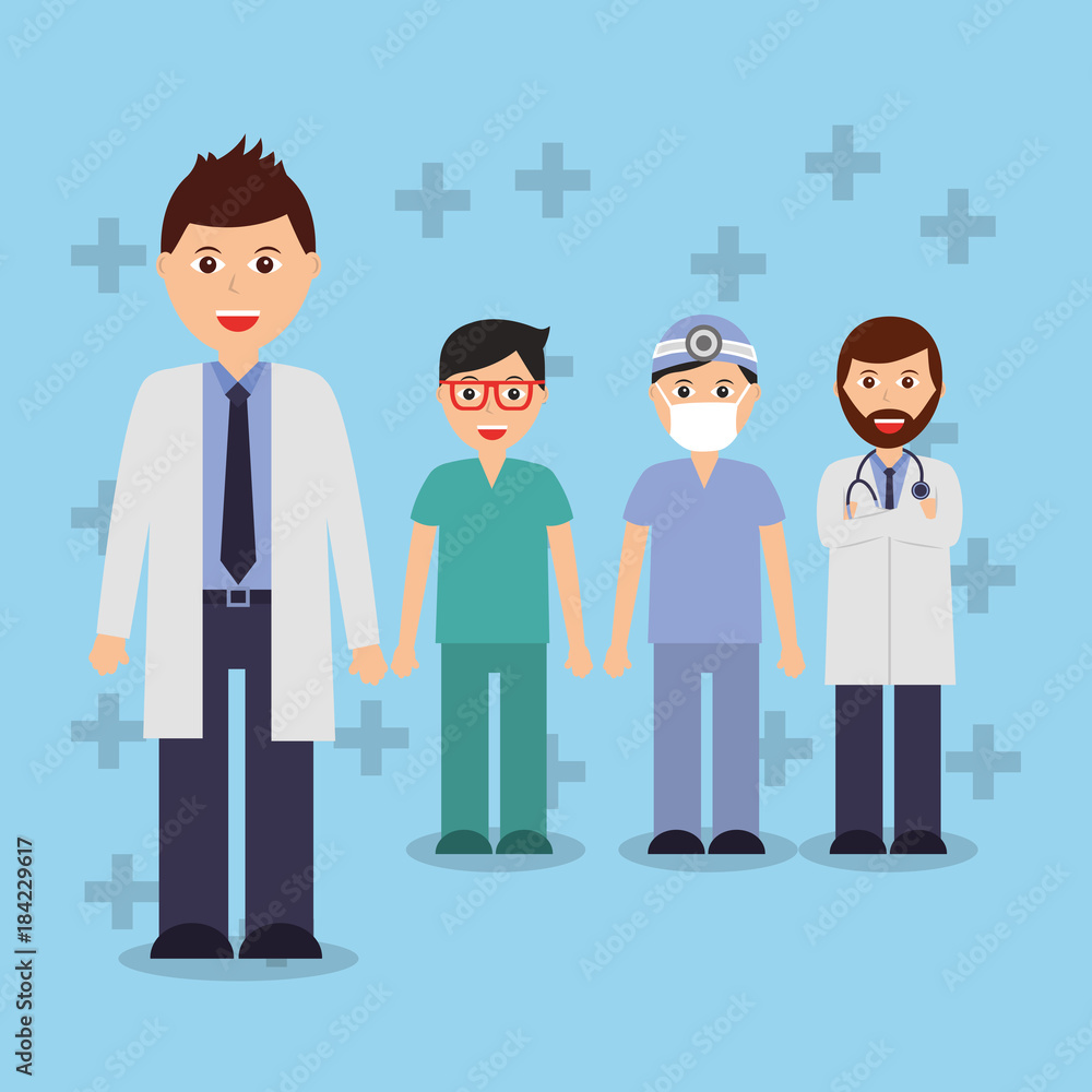doctors staff hospital professional people vector illustration doctors staff hospital professional people vector illustration