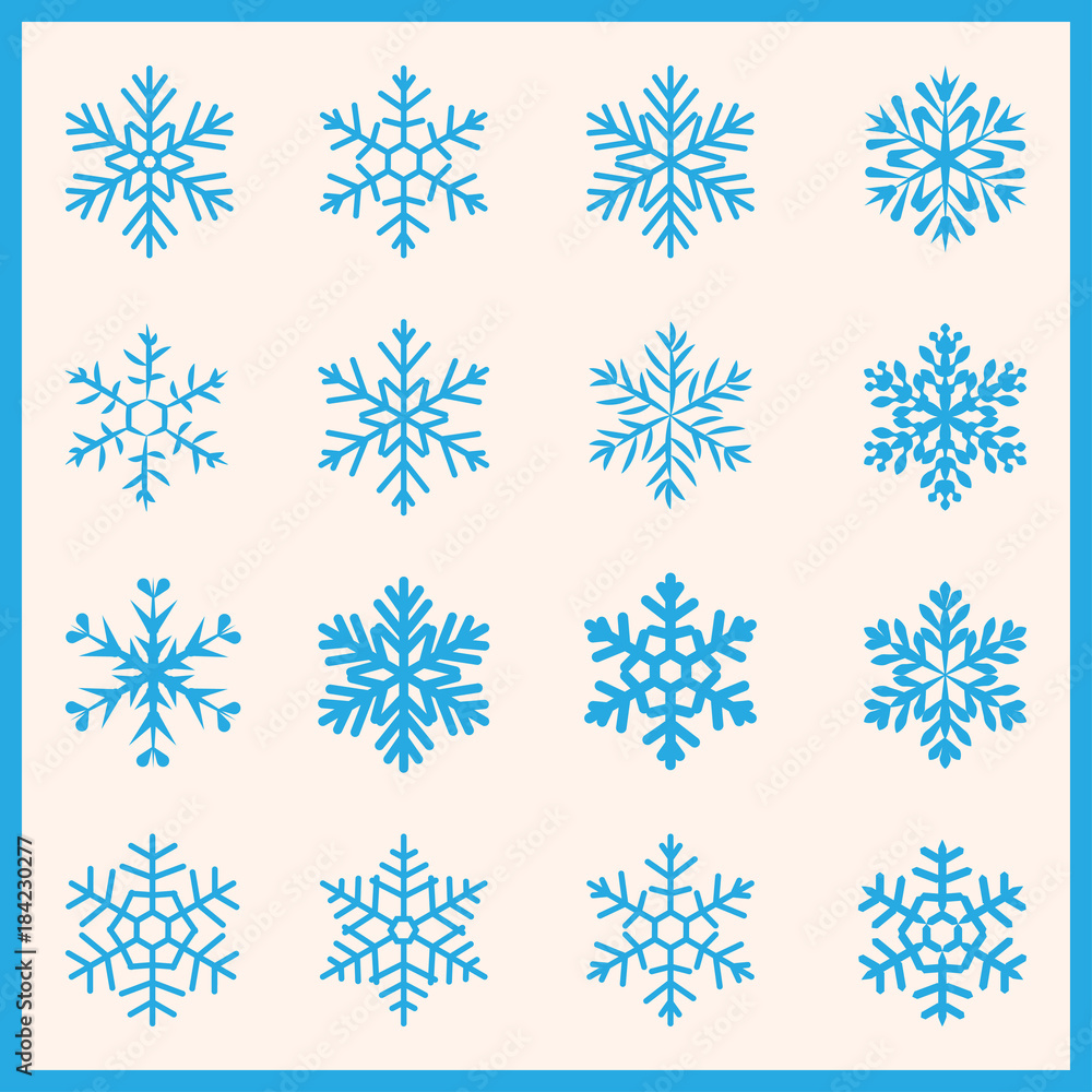 large set of various carved, lace or simple snowflakes large set of various carved, lace or simple snowflakes