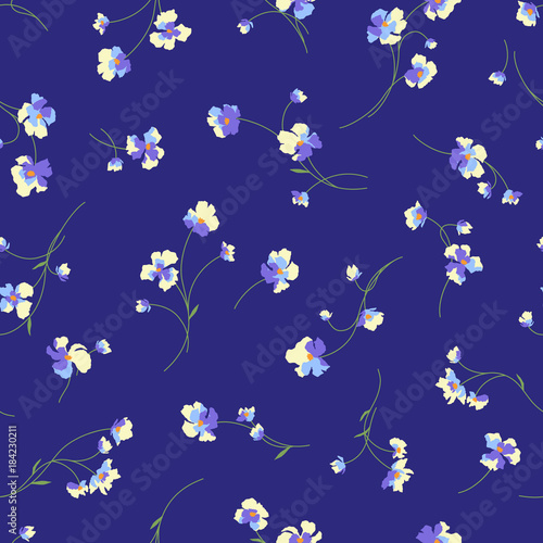 シームレスな花柄
