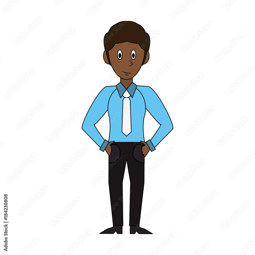 Businessman avatar cartoon