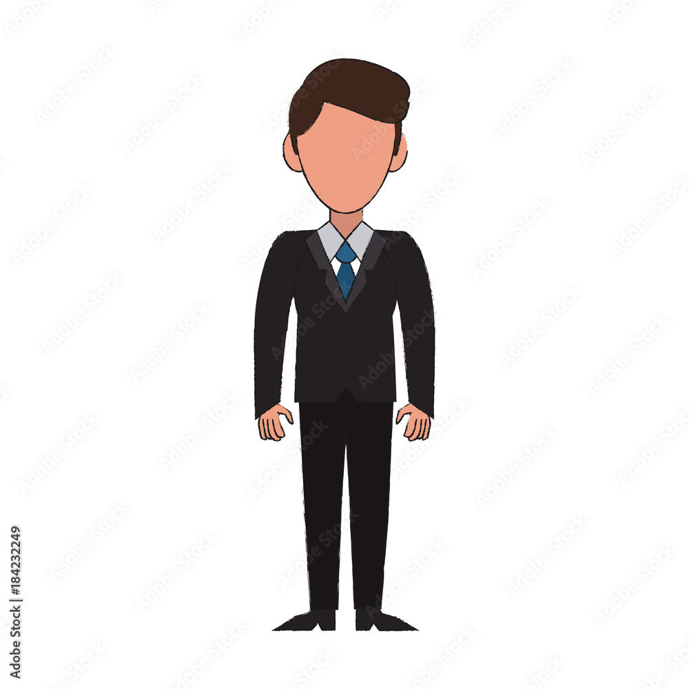 Businessman avatar cartoon
