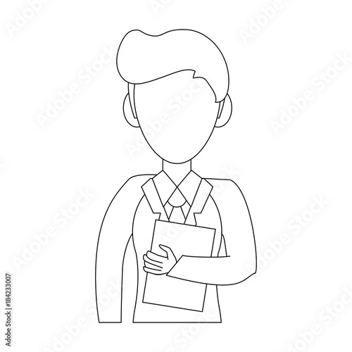 Businessman avatar cartoon