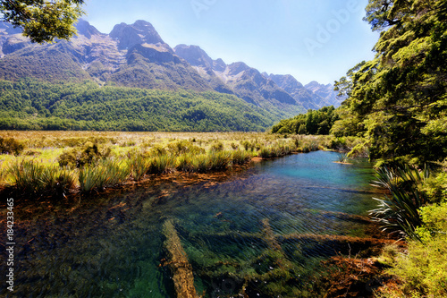 Mirror Lake on the Road to Milford Sound