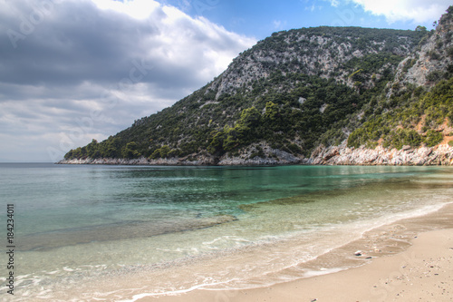 One of the many tropical beaches of Skopelos island in Greece  