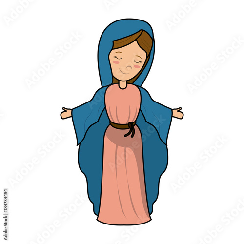 Virgin mary cartoon
