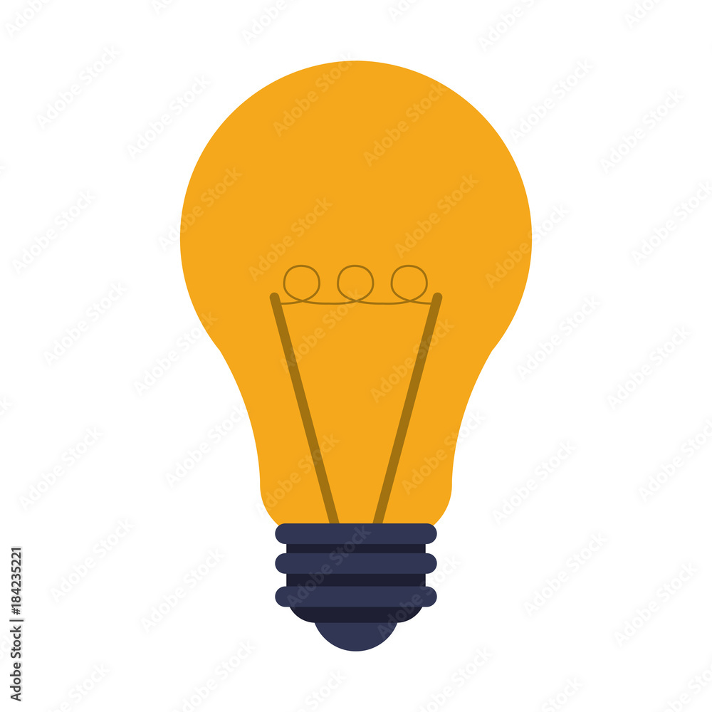 Bulb light energy icon vector illustration graphic design