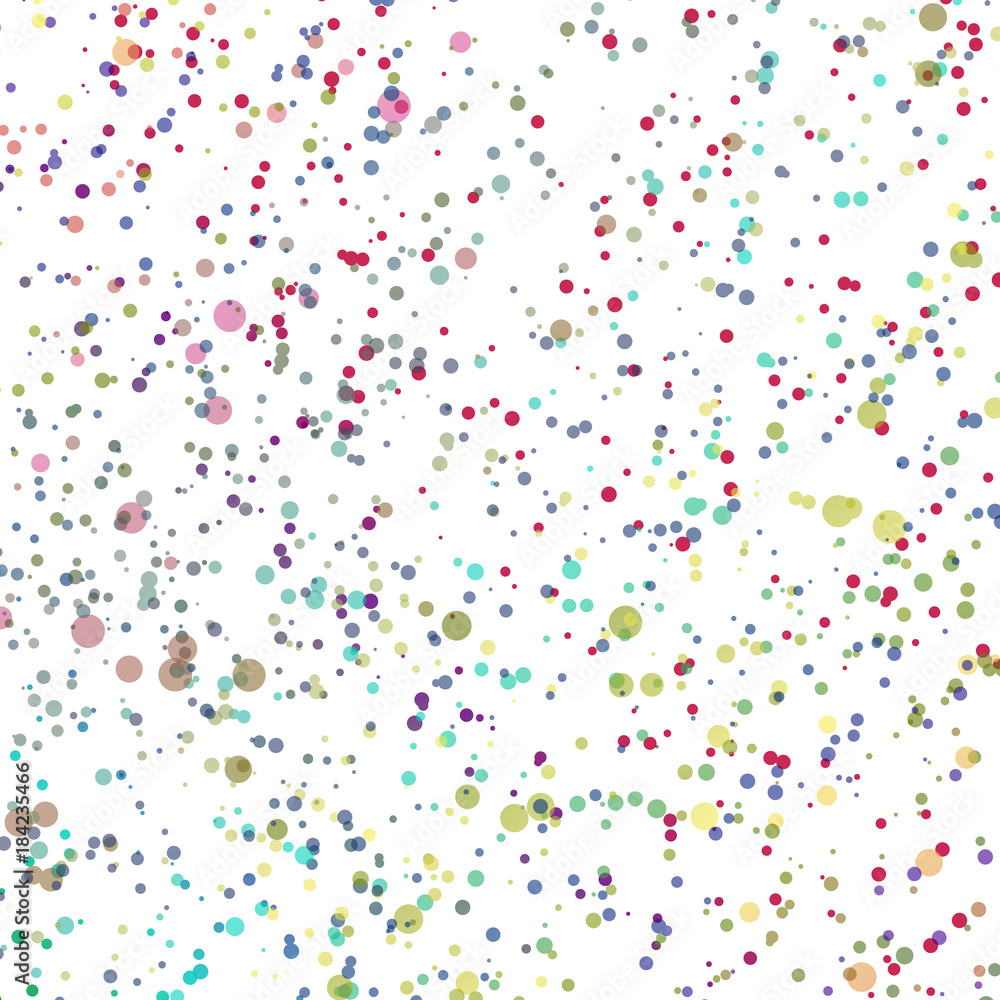 Abstract background with colorful paint dots. Vector