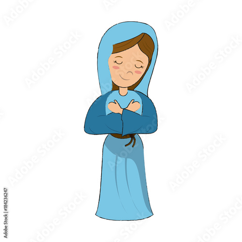 Virgin mary cartoon