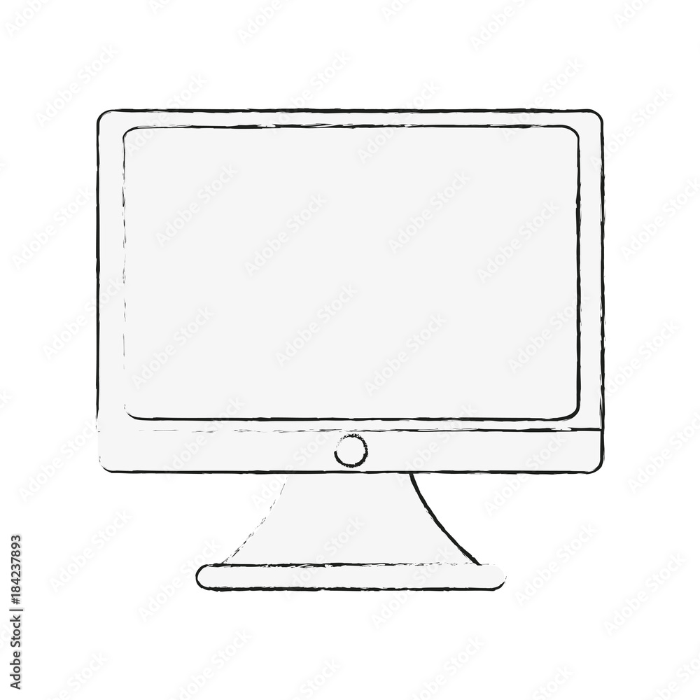 PC screen monitor icon vector illustration graphic design PC screen monitor icon vector illustration graphic design