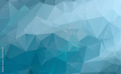 Blue Light Polygonal Low polygon Triangle Pattern Background