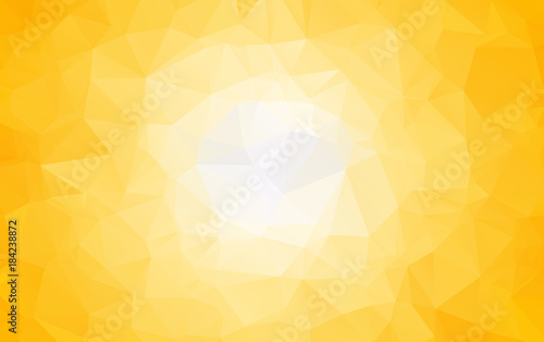 Fototapeta Naklejka Na Ścianę i Meble -  Light Orange polygonal illustration, which consist of triangles. Geometric background in Origami style with gradient. Triangular design for your business