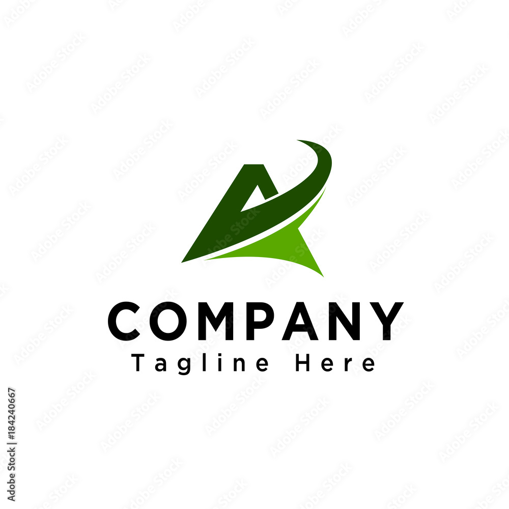 A letter arrow logo A letter arrow logo