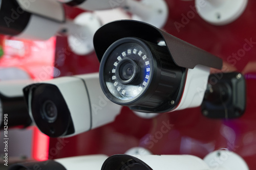 CCTV cameras record what is happening around