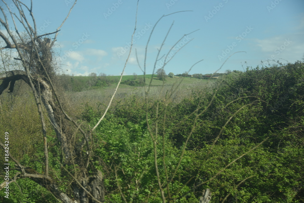 Φωτογραφία Vistas de la campiña italiana, italia, Europa verde