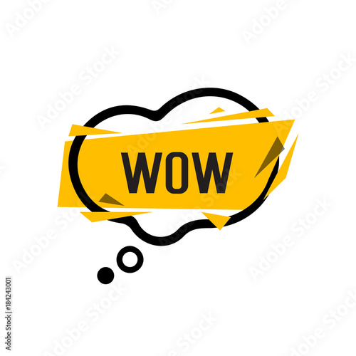 Wow Lettering in Bubble Speech