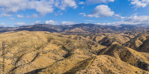 Endless hills of southern California's valleys and canyons.