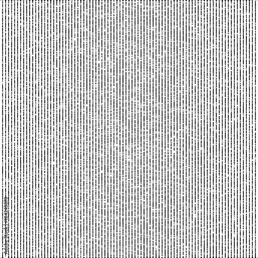 Black and white background in thin grunge stripes. Vector background