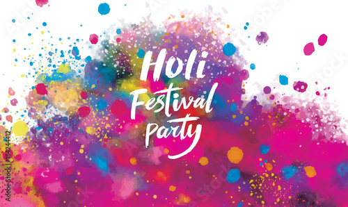 Bckground with watercolors for holi
