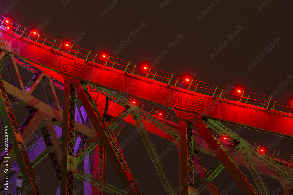 Iconic Story Bridge in Brisbane, Queensland, Australia. Iconic Story Bridge in Brisbane, Queensland, Australia.