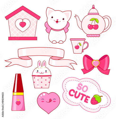 Cute little princess sticker collection