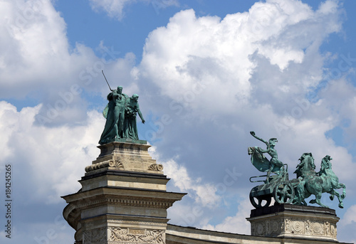 Canvas Print Heroes' square Budapest Hungary landmark