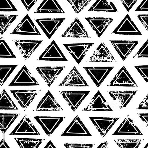 Black and white triangles a...