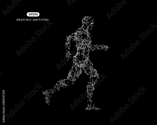 Vector illustration of running man. © julvil