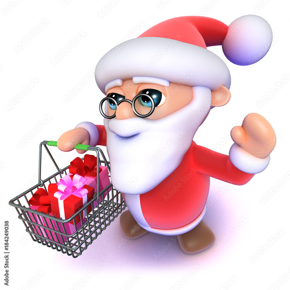 Funny Christmas Shopping Clip Art