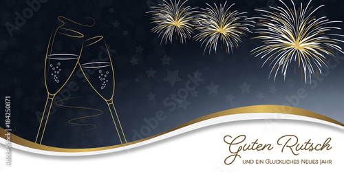 Silvester Sektglas - Himmel DE